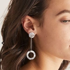 Marble pendant earrings